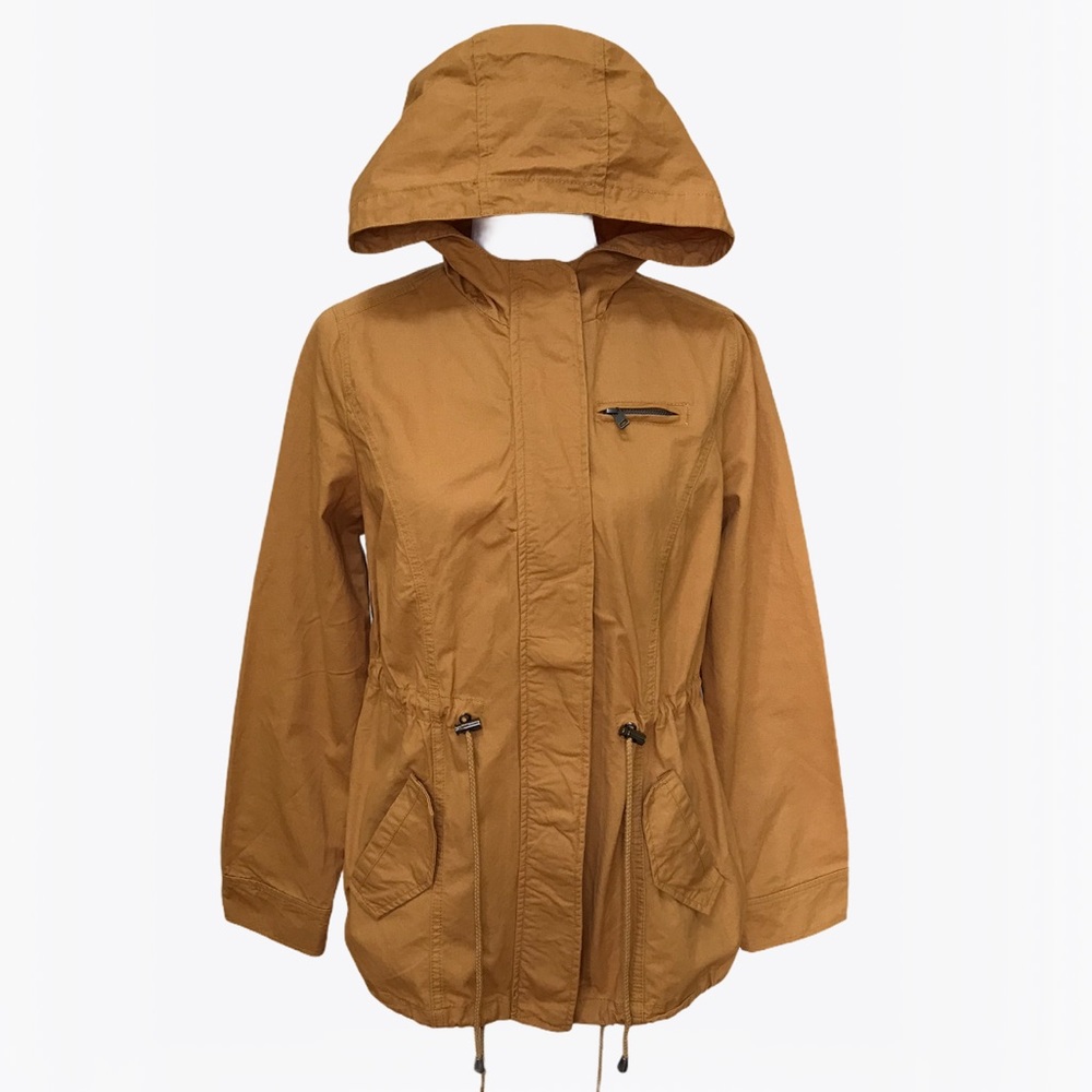 Outer Edge Hooded Mustard Women’s Jacket - Size: M